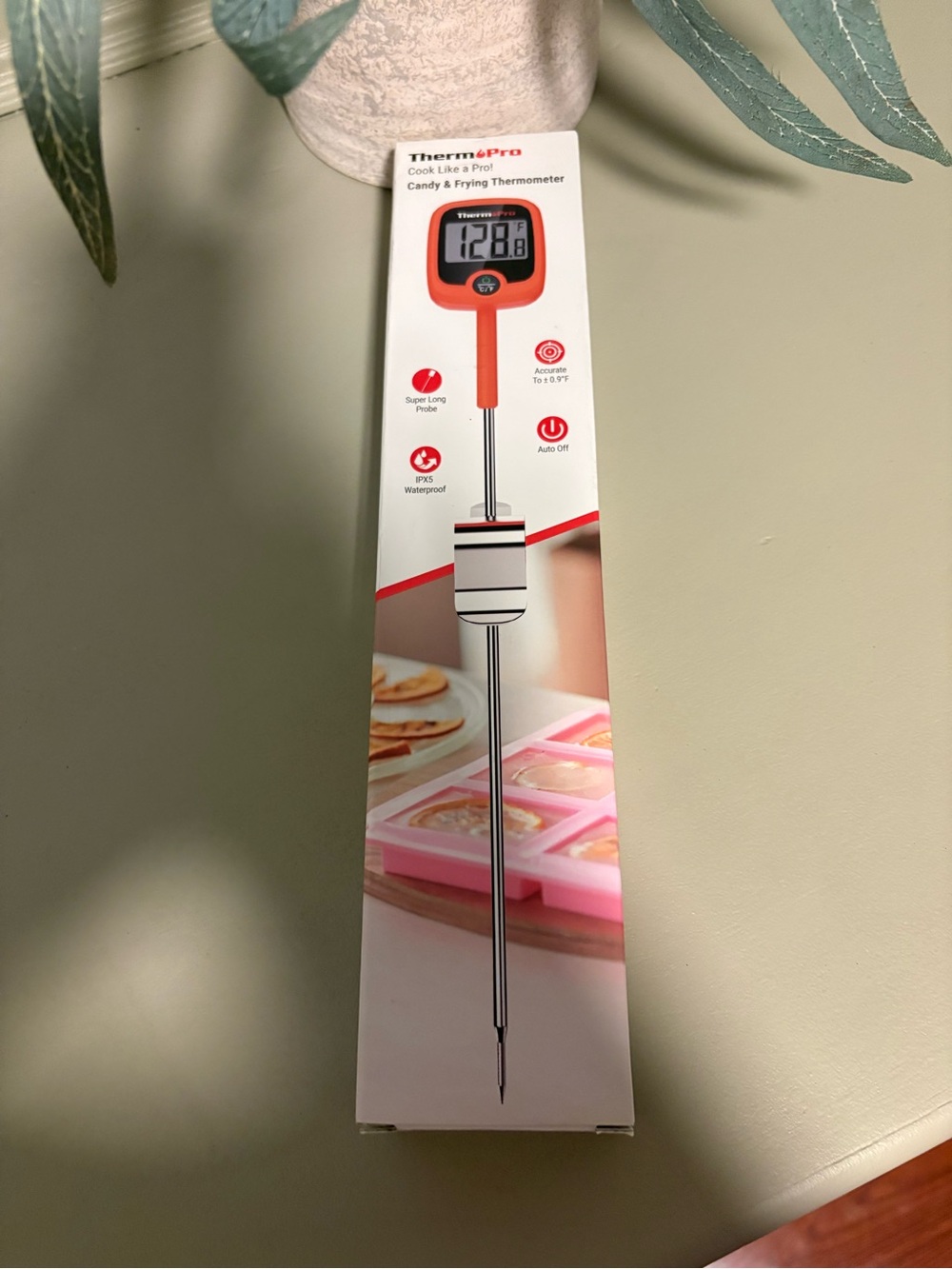 ThermoPro Candy & Frying Thermometer - Orange Packaging